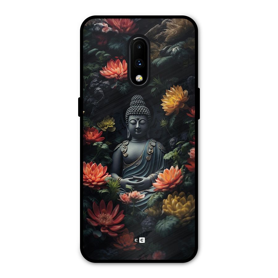 Buddha With Flower Metal Back Case for OnePlus 7