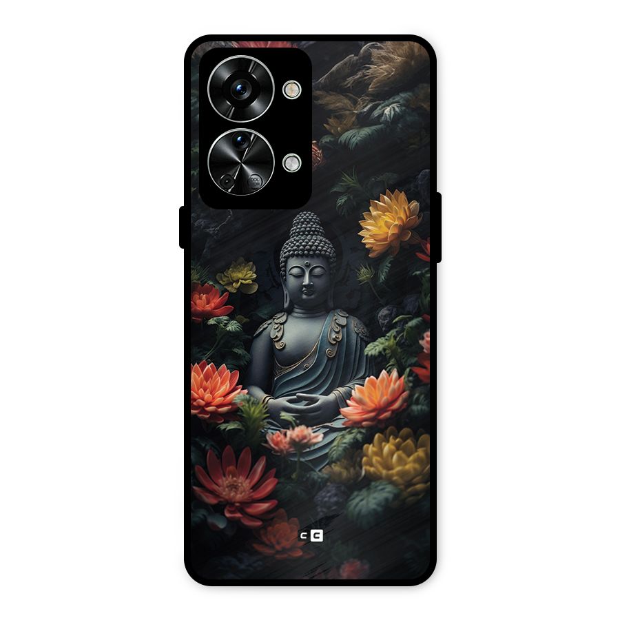 Buddha With Flower Metal Back Case for OnePlus Nord 2T
