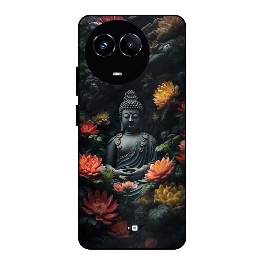 Buddha With Flower Metal Back Case for Realme 11 5G