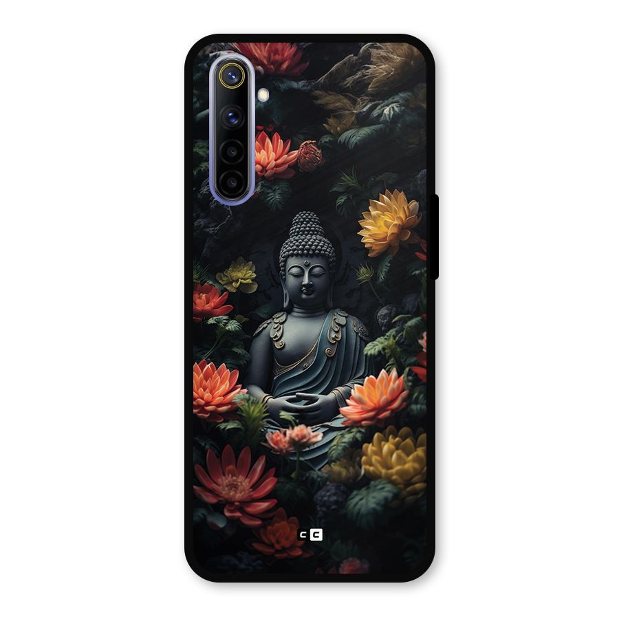 Buddha With Flower Metal Back Case for Realme 6