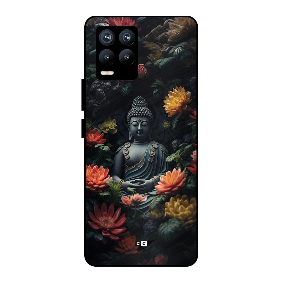 Buddha With Flower Metal Back Case for Realme 8