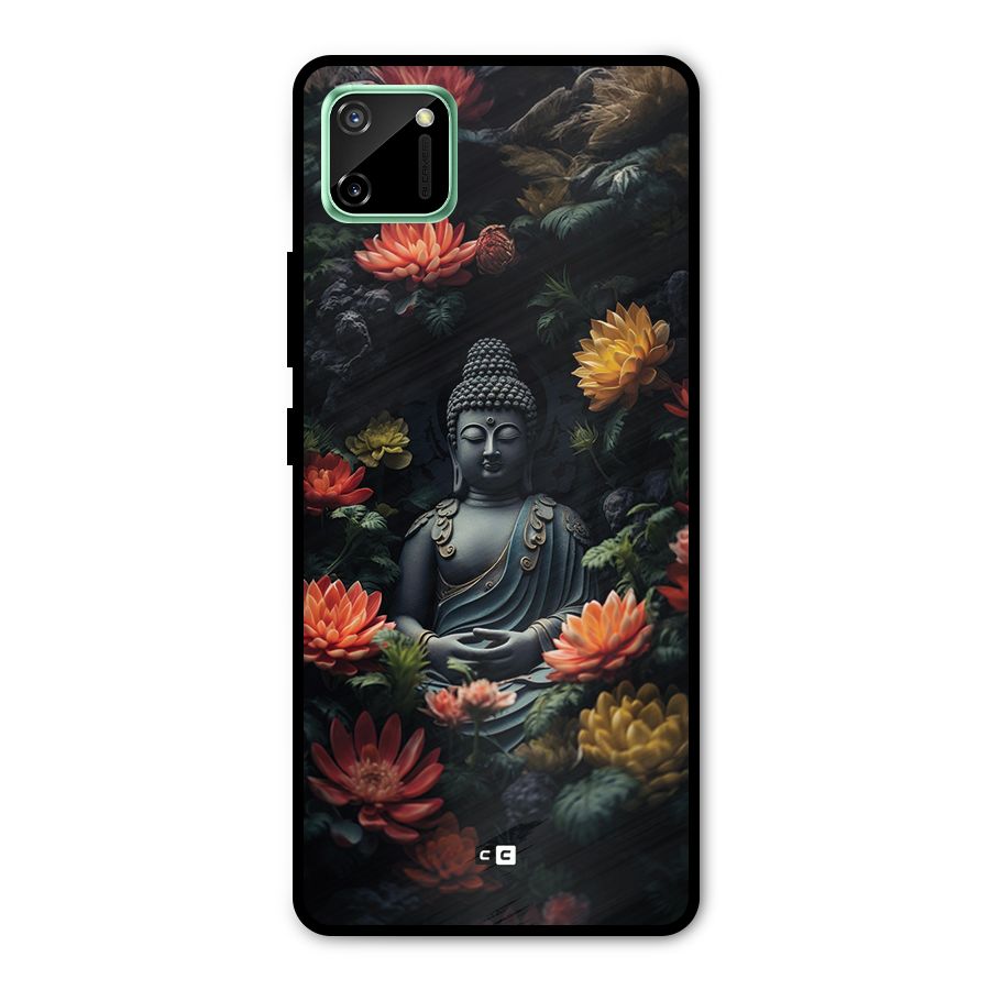 Buddha With Flower Metal Back Case for Realme C11