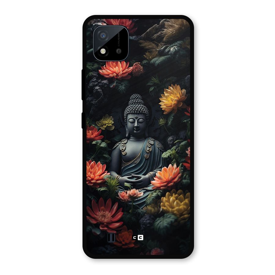 Buddha With Flower Metal Back Case for Realme C11 2021