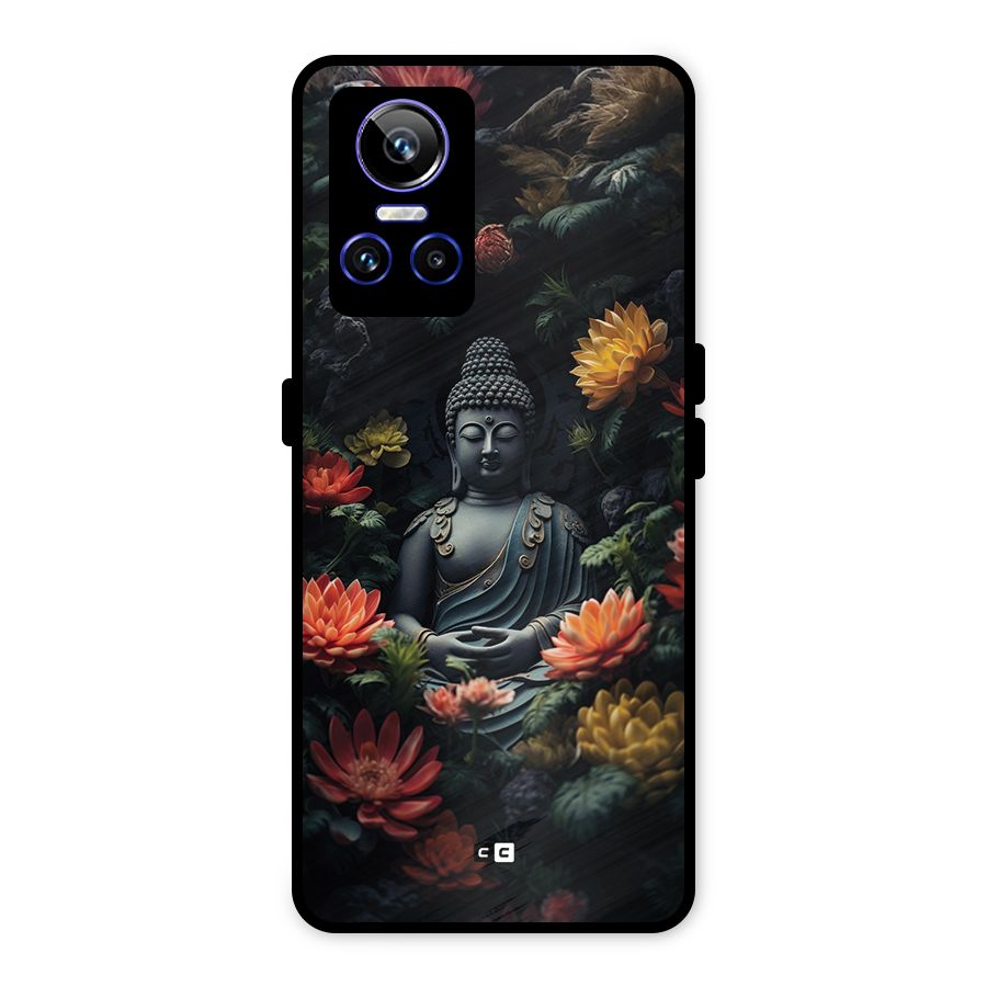 Buddha With Flower Metal Back Case for Realme GT Neo 3