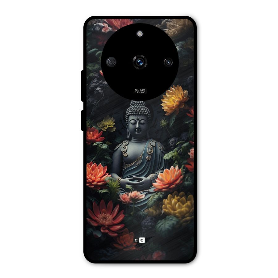 Buddha With Flower Metal Back Case for Realme Narzo 60 5G
