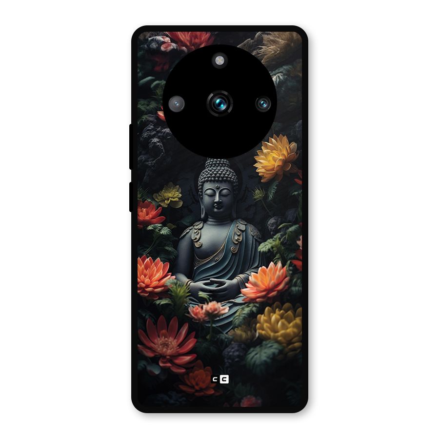 Buddha With Flower Metal Back Case for Realme Narzo 60 Pro