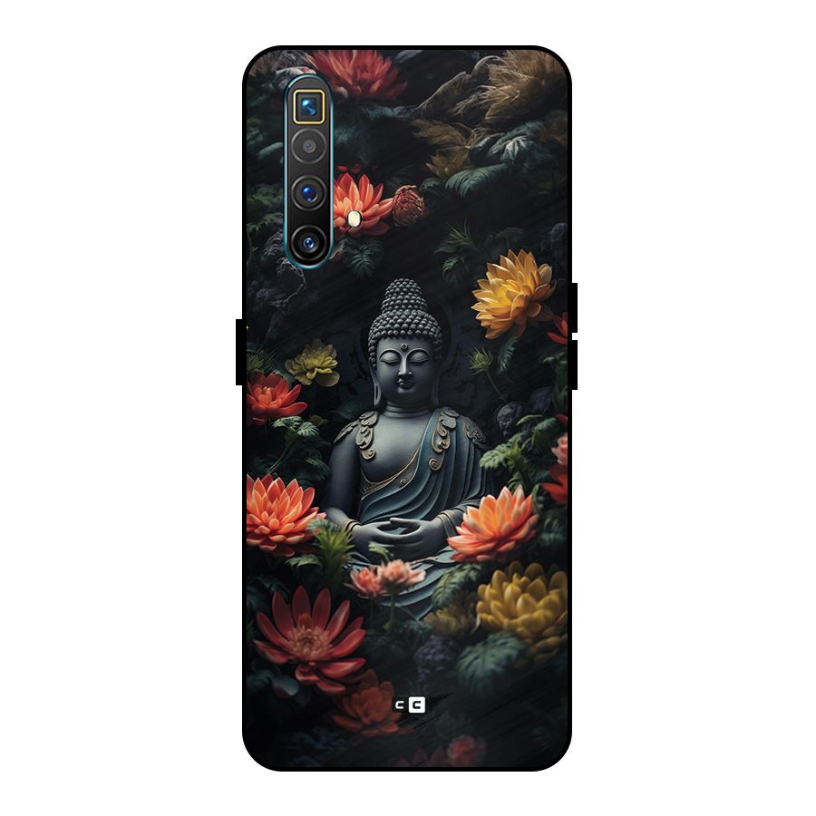 Buddha With Flower Metal Back Case for Realme X3