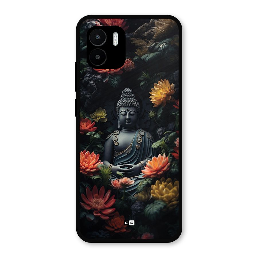 Buddha With Flower Metal Back Case for Redmi A1