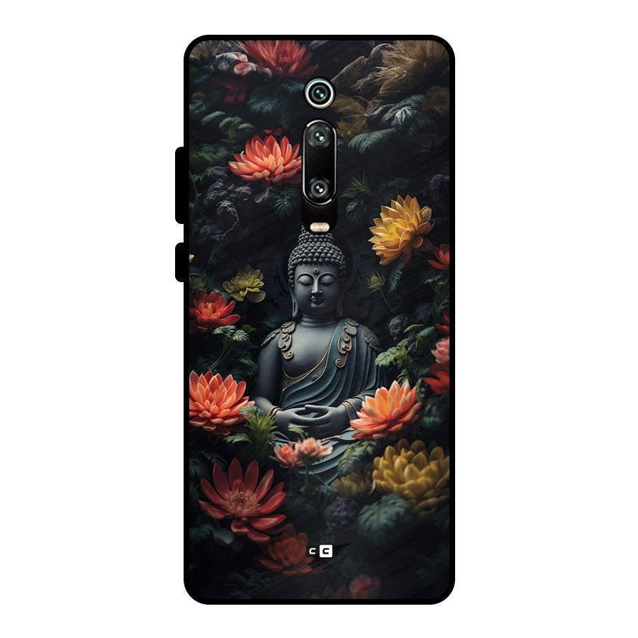 Buddha With Flower Metal Back Case for Redmi K20