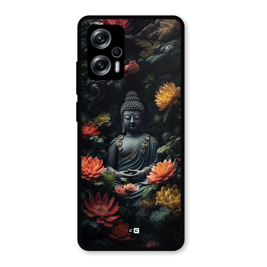Buddha With Flower Metal Back Case for Redmi K50i