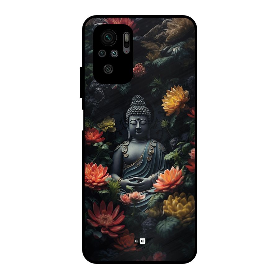 Buddha With Flower Metal Back Case for Redmi Note 11 SE