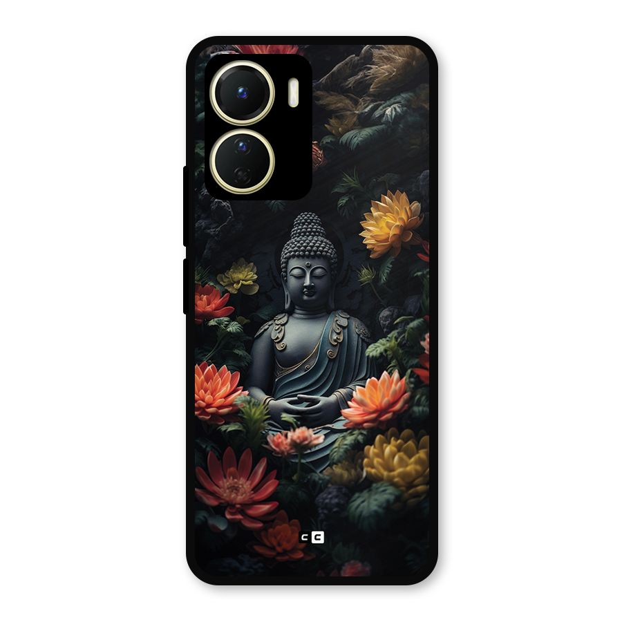 Buddha With Flower Metal Back Case for Vivo T2x