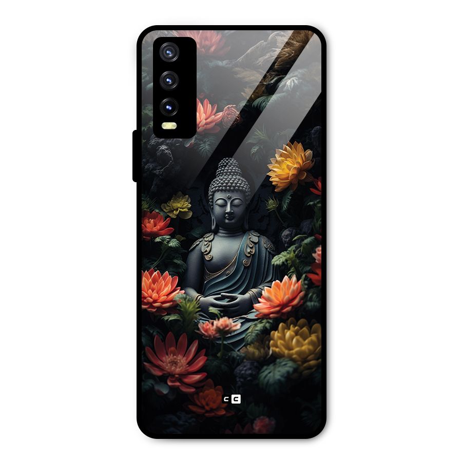 Buddha With Flower Metal Back Case for Vivo Y20