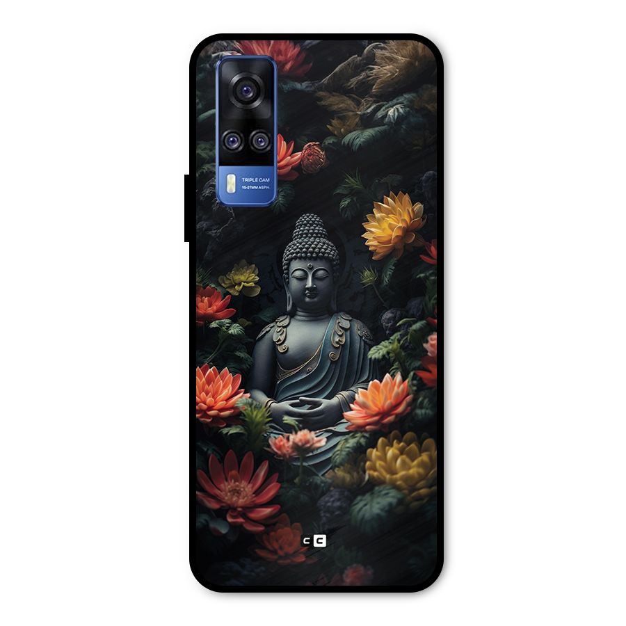 Buddha With Flower Metal Back Case for Vivo Y31