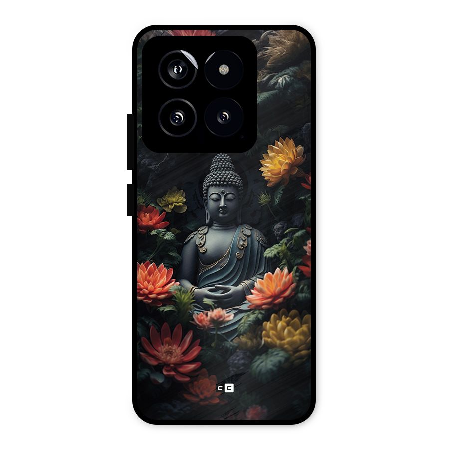 Buddha With Flower Metal Back Case for Xiaomi 14