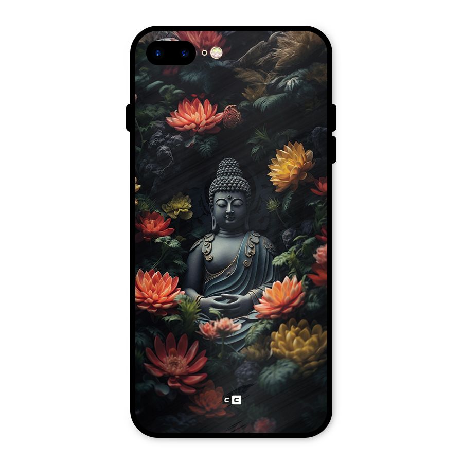 Buddha With Flower Metal Back Case for iPhone 7 Plus