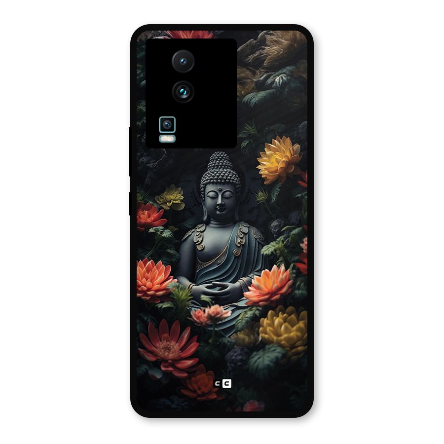 Buddha With Flower Metal Back Case for iQOO Neo 7