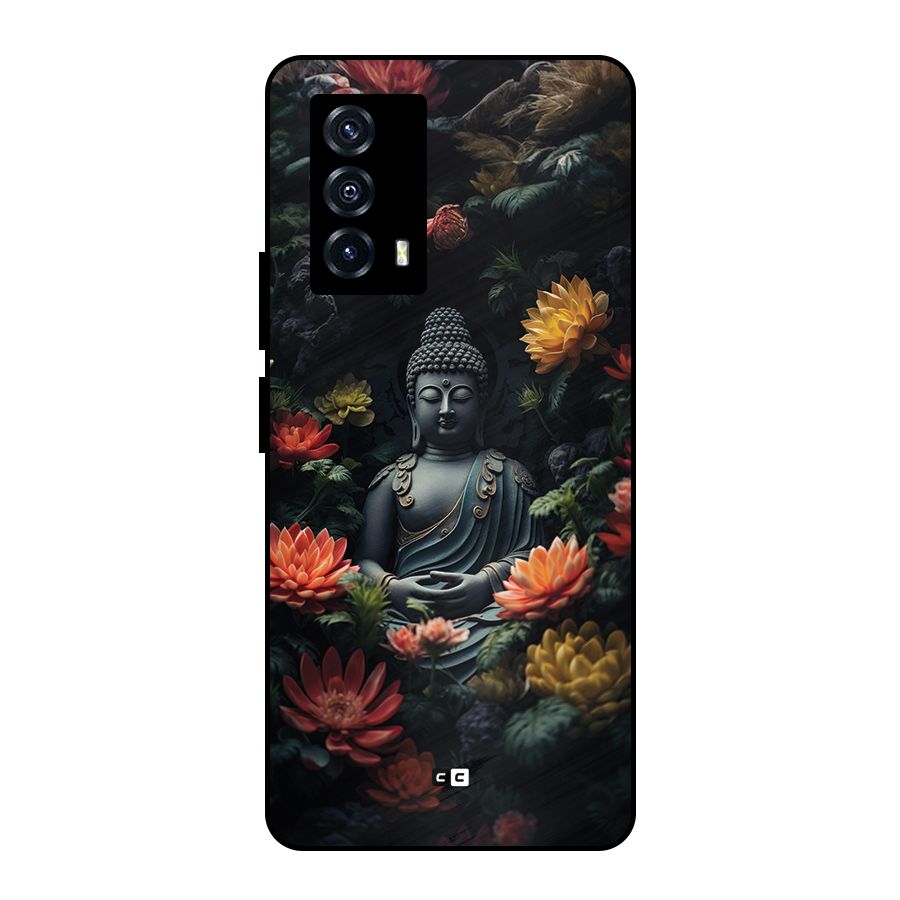 Buddha With Flower Metal Back Case for iQOO Z5