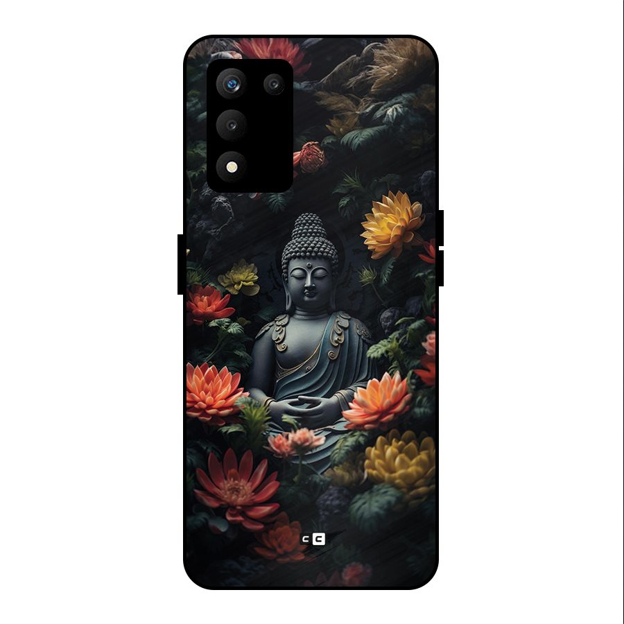 Buddha With Flower Metal Back Case for realme 9 5G SE