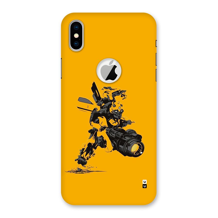 Bumblebee Back Case for iPhone X Logo Cut