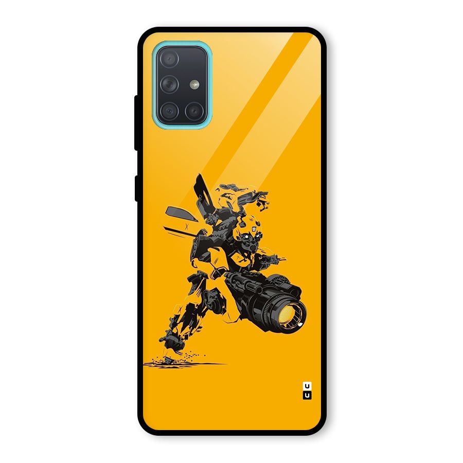 Bumblebee Glass Back Case for Galaxy A71