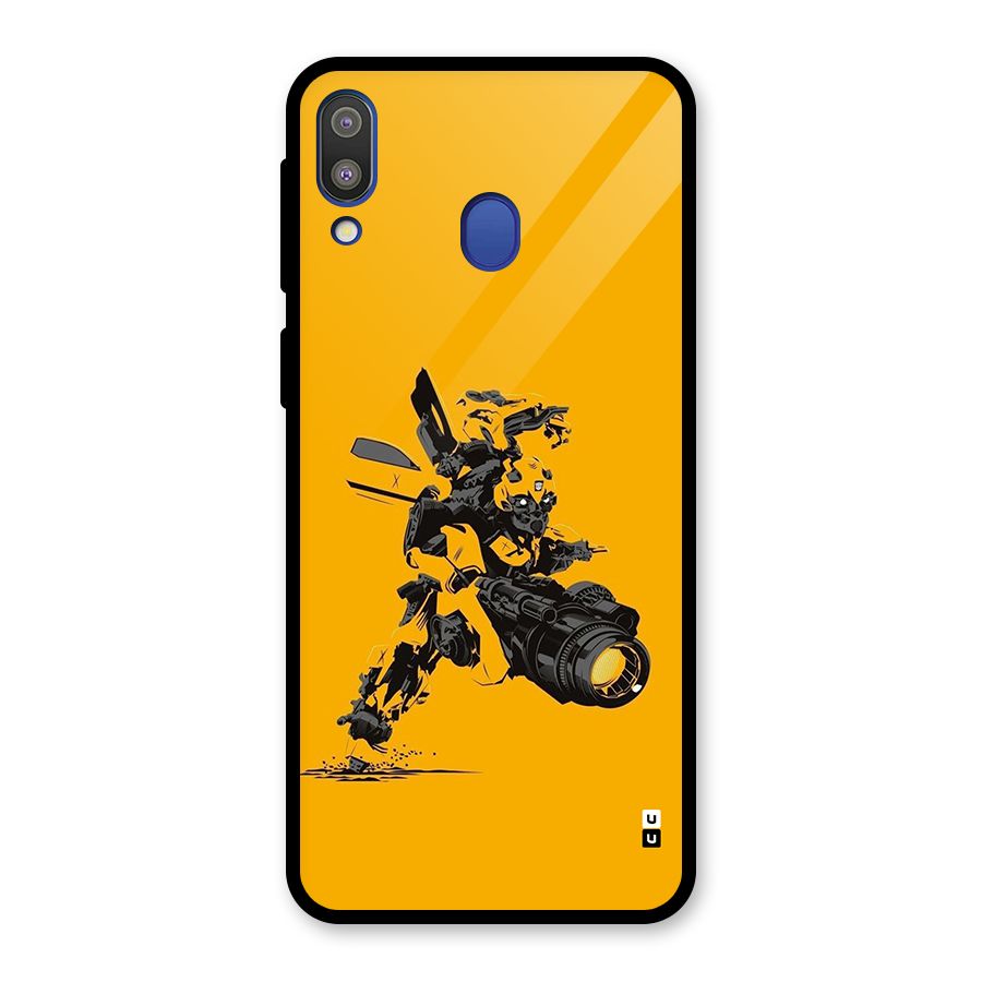 Bumblebee Glass Back Case for Galaxy M20