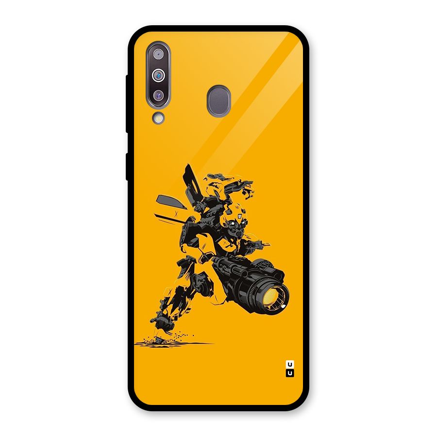 Bumblebee Glass Back Case for Galaxy M30