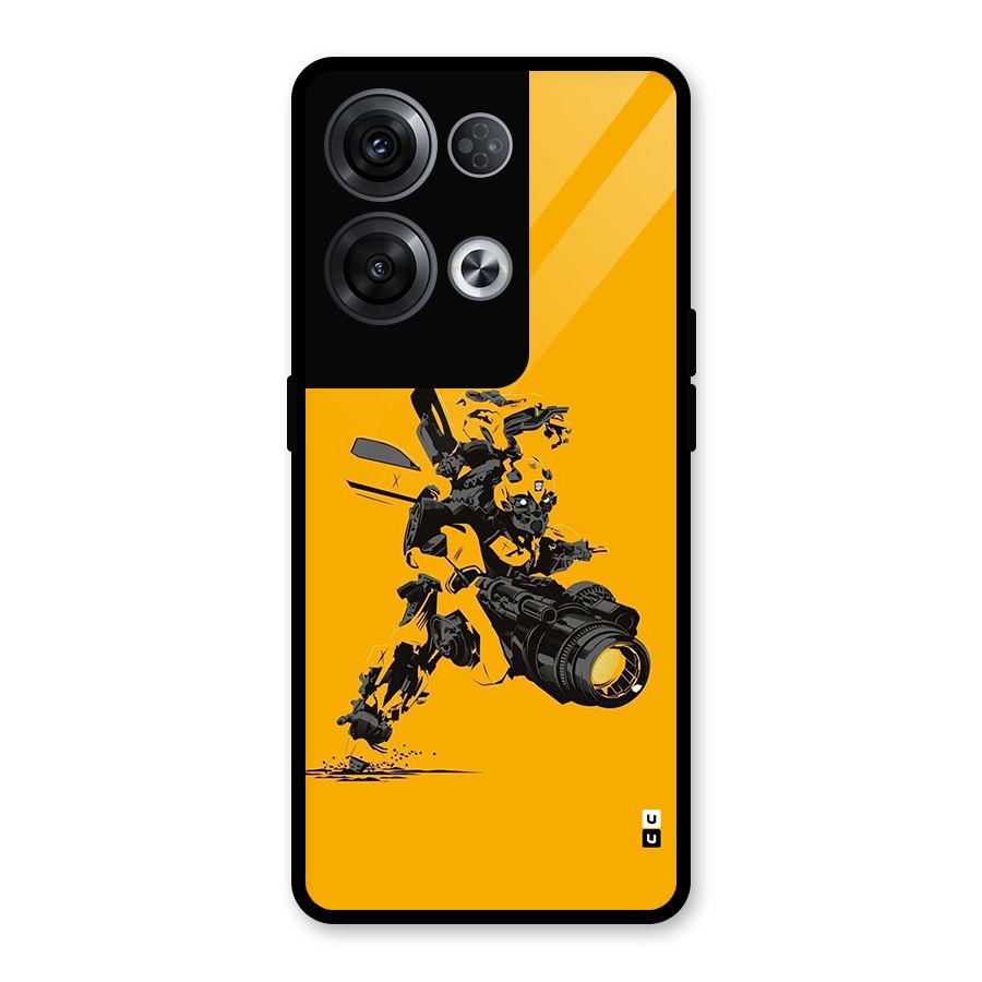 Bumblebee Glass Back Case for Oppo Reno8 Pro 5G