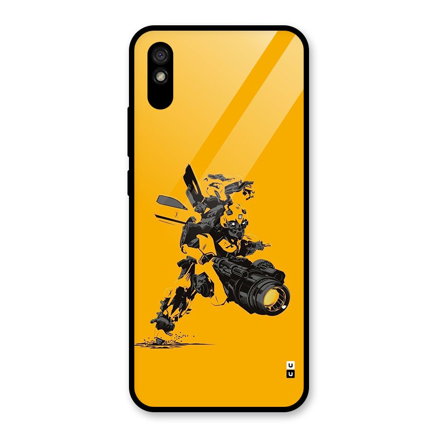 Bumblebee Glass Back Case for Redmi 9A