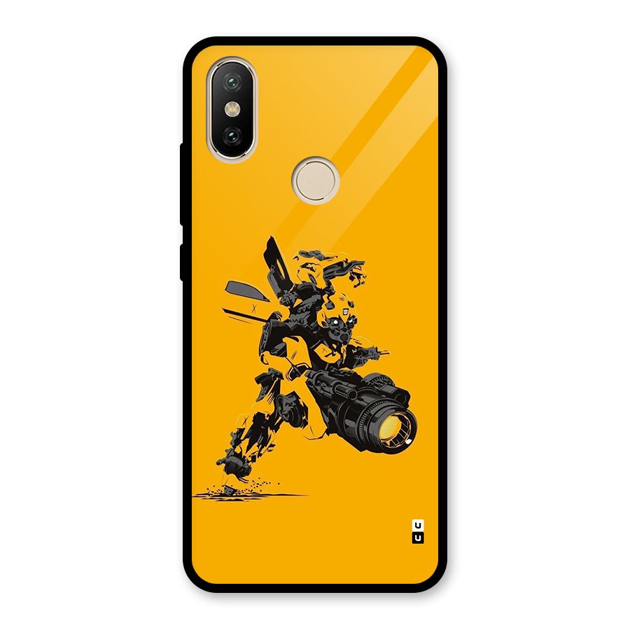 Bumblebee Glass Back Case for Redmi A2