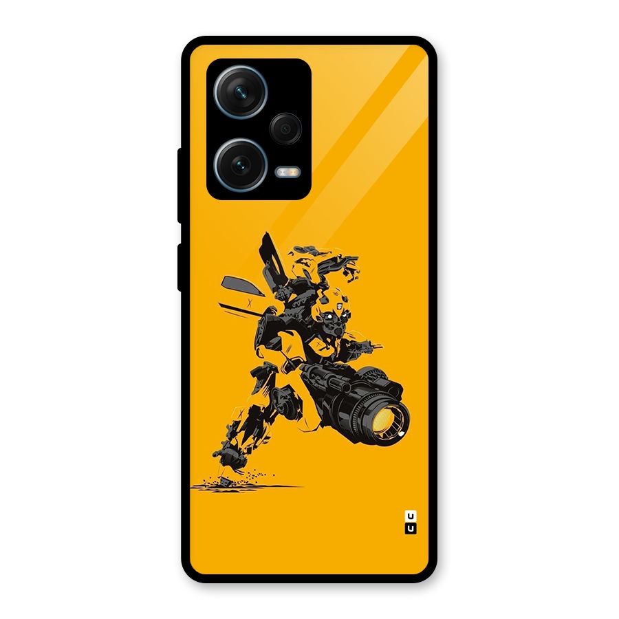 Bumblebee Glass Back Case for Redmi Note 12 Pro Plus 5G