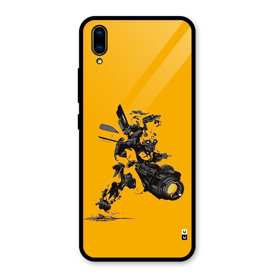 Bumblebee Glass Back Case for Vivo V11 Pro