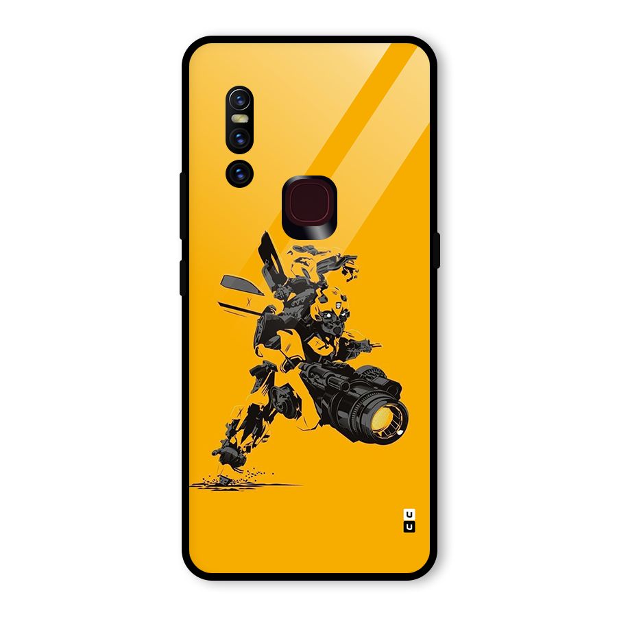 Bumblebee Glass Back Case for Vivo V15