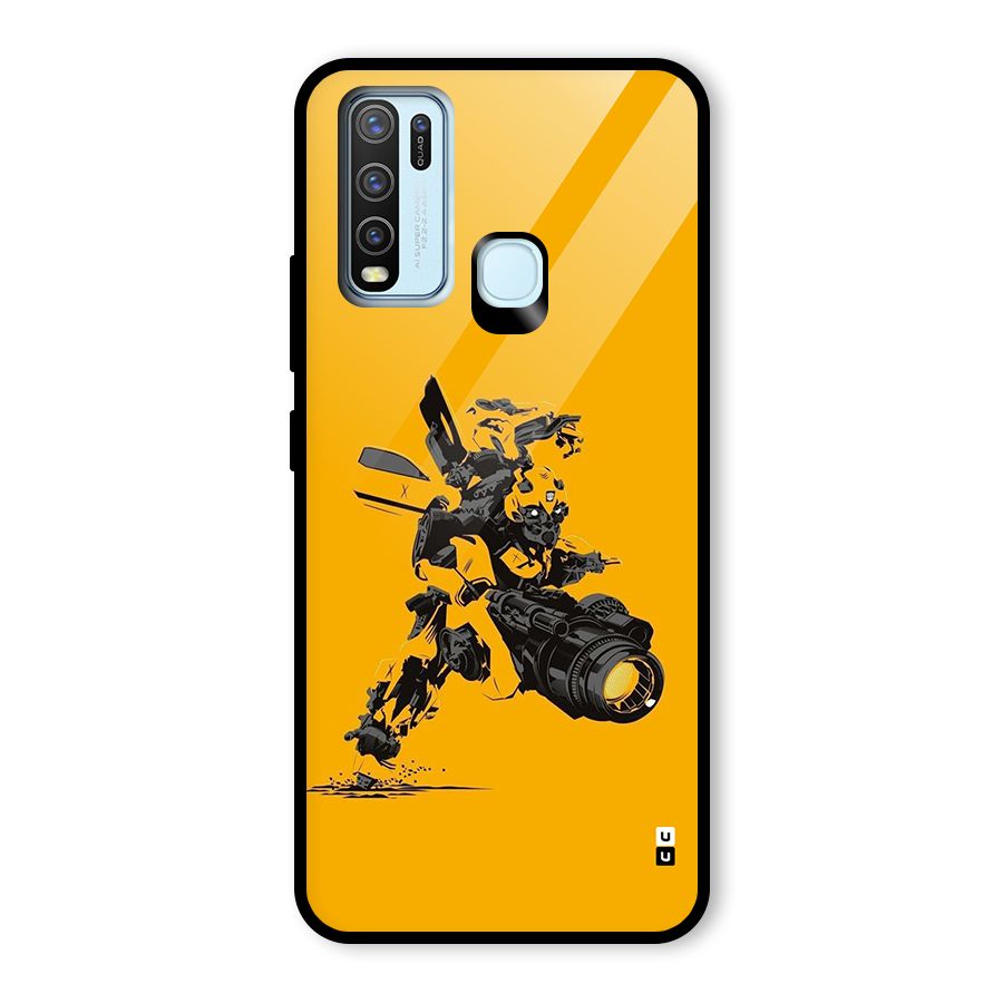 Bumblebee Glass Back Case for Vivo Y30