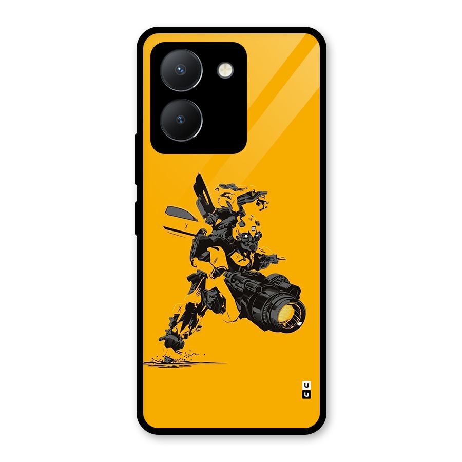 Bumblebee Glass Back Case for Vivo Y36