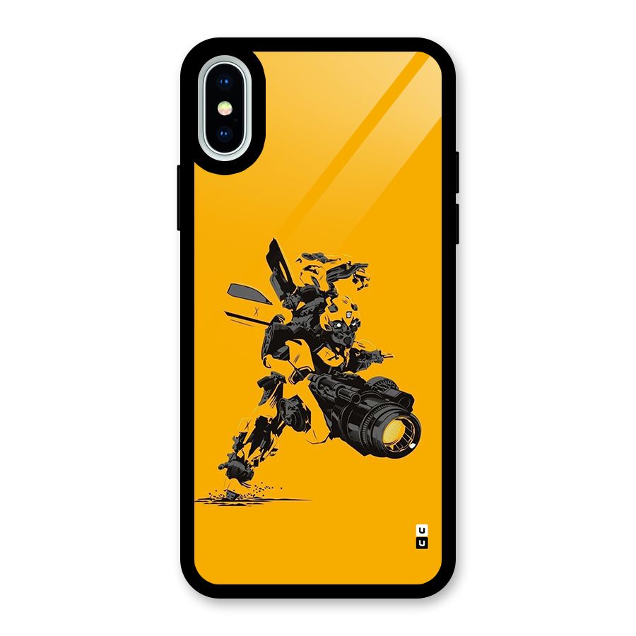 Bumblebee Glass Back Case for iPhone XS