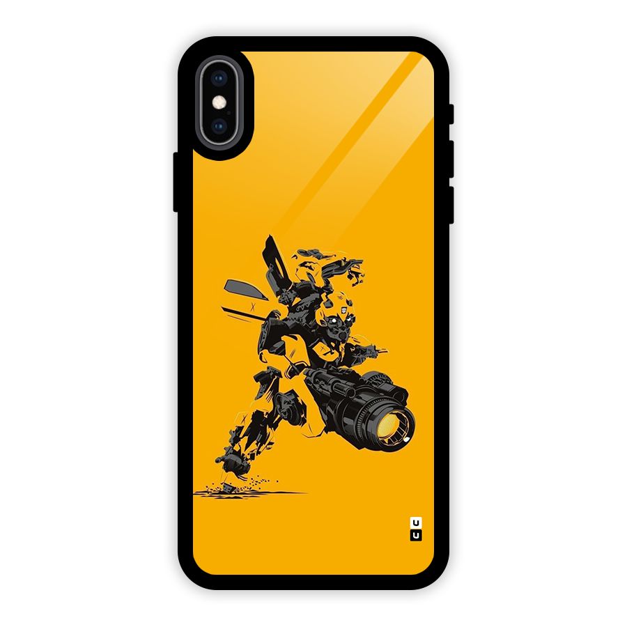 Bumblebee Glass Back Case for iPhone XS Max