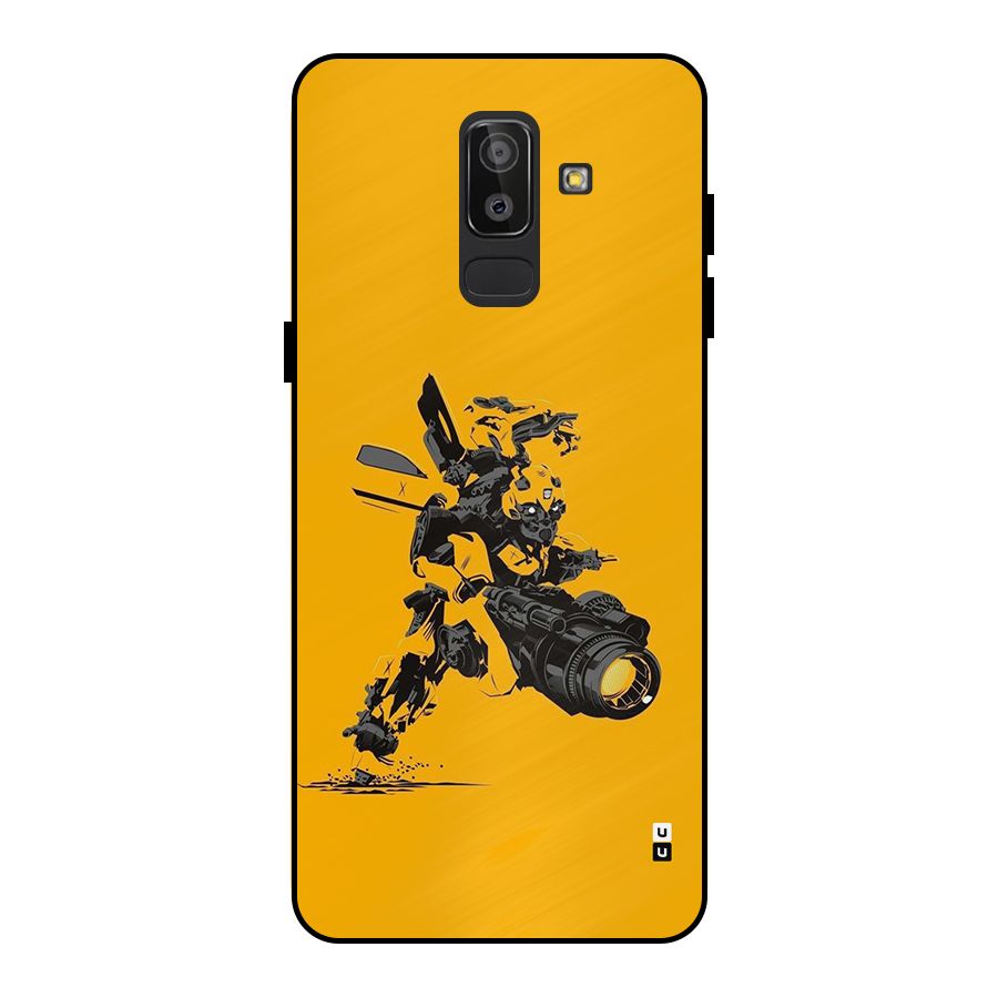 Bumblebee Metal Back Case for Galaxy J8