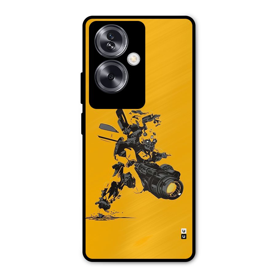 Bumblebee Metal Back Case for Oppo A79 5G