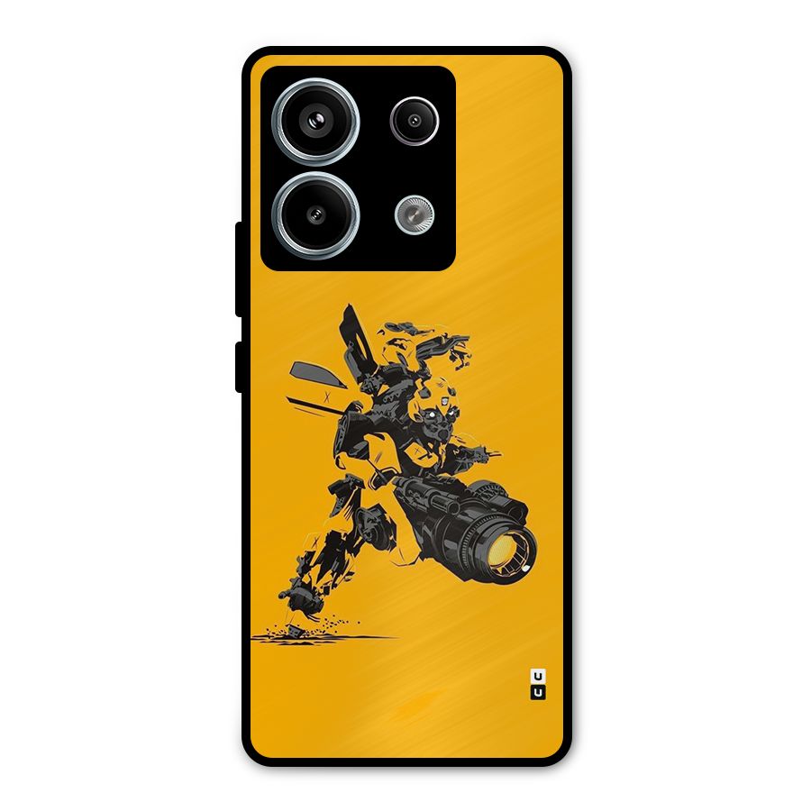 Bumblebee Metal Back Case for Redmi Note 13 Pro 5G