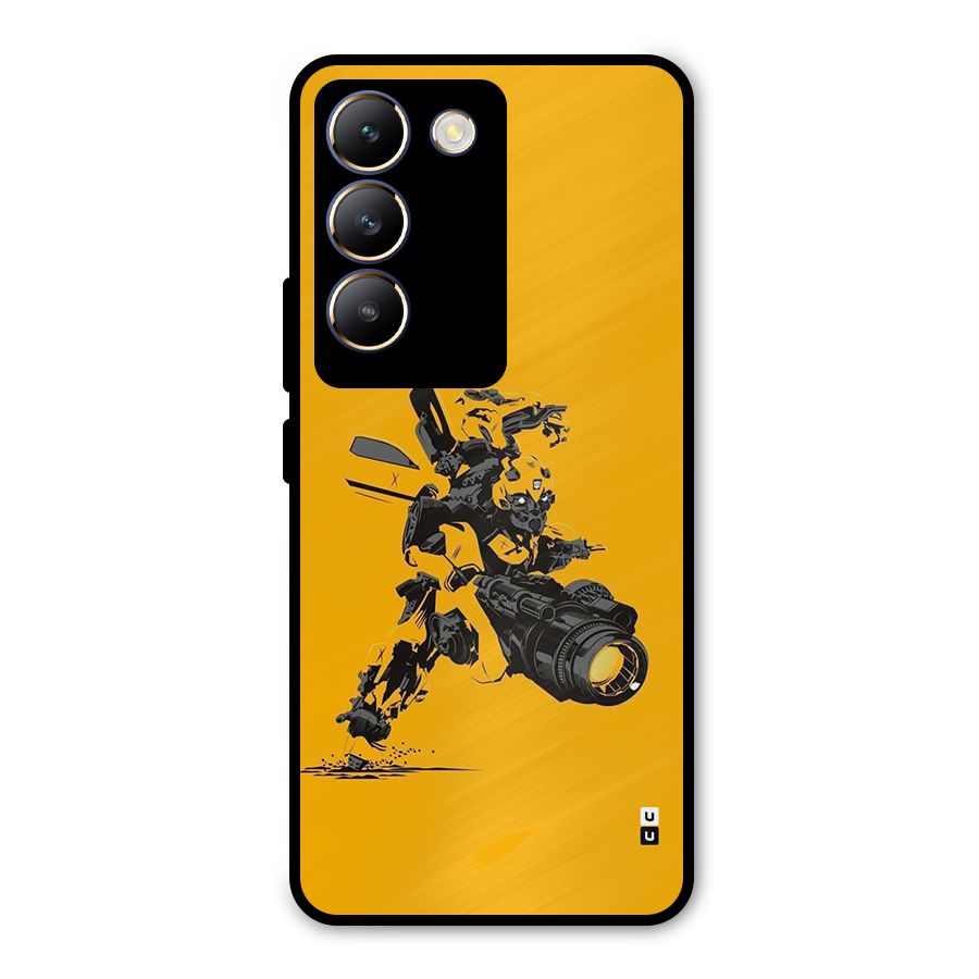 Bumblebee Metal Back Case for Vivo T3 5G