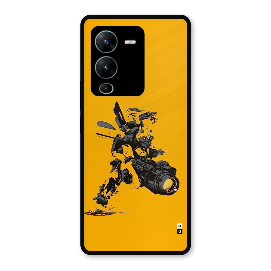 Bumblebee Metal Back Case for Vivo V25 Pro