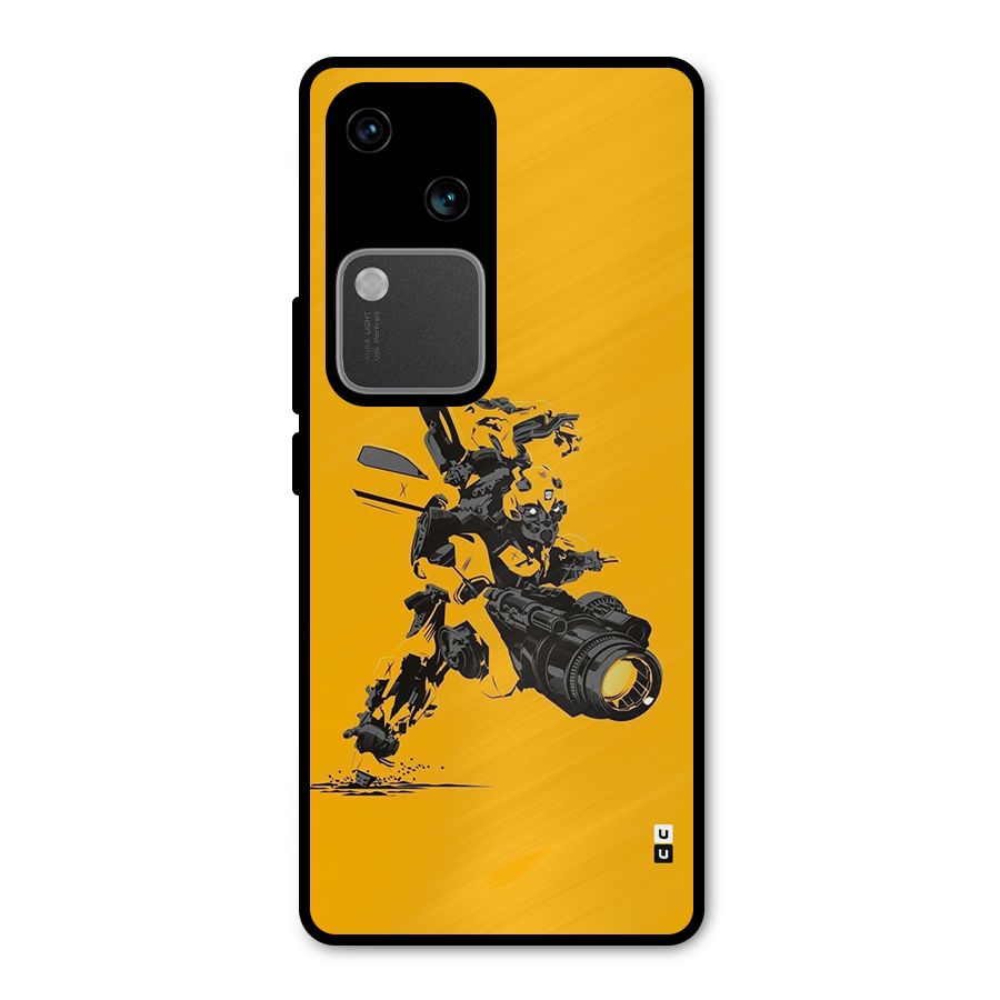 Bumblebee Metal Back Case for Vivo V30 Pro