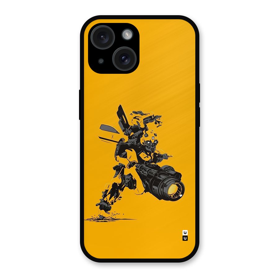 Bumblebee Metal Back Case for iPhone 15