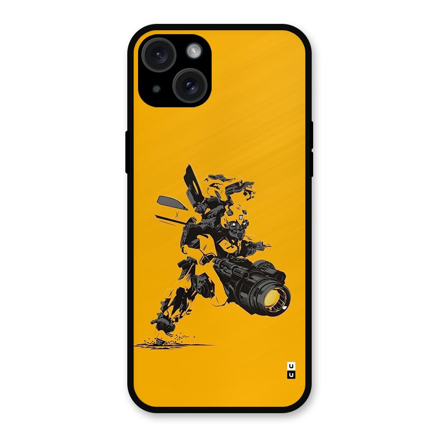 Bumblebee Metal Back Case for iPhone 15 Plus
