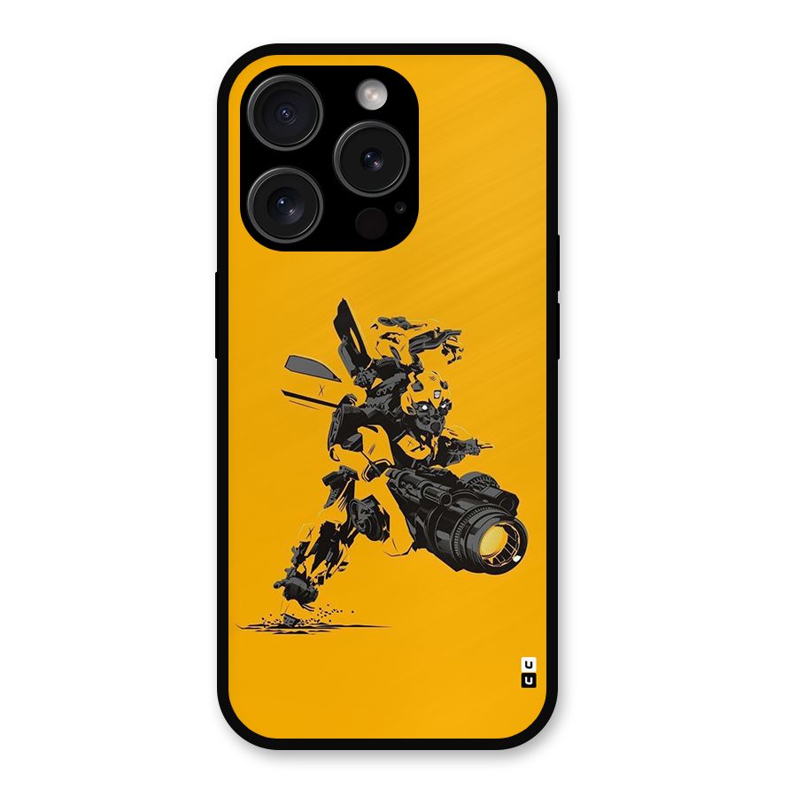 Bumblebee Metal Back Case for iPhone 15 Pro