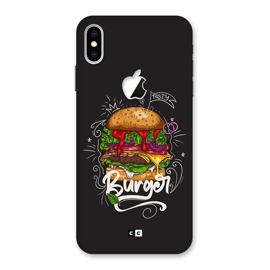 Burger Lover Back Case for iPhone XS Max Apple Cut