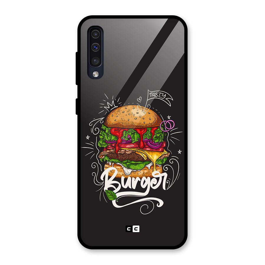 Burger Lover Glass Back Case for Galaxy A50s