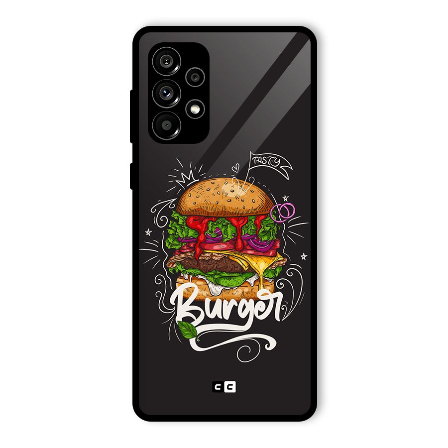 Burger Lover Glass Back Case for Galaxy A73 5G