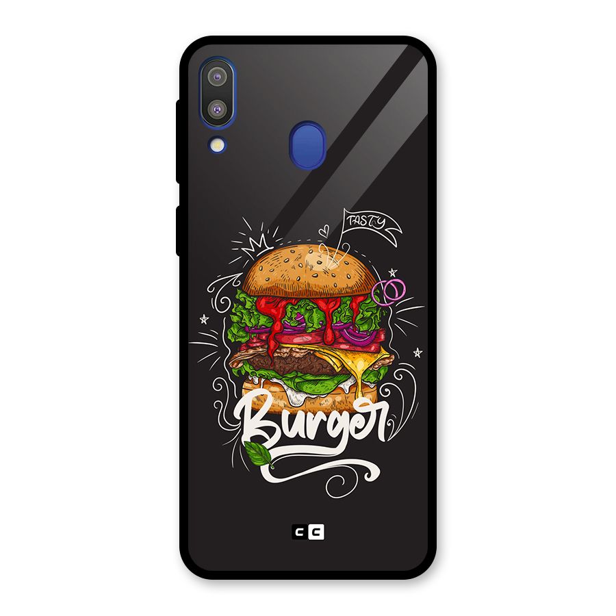 Burger Lover Glass Back Case for Galaxy M20